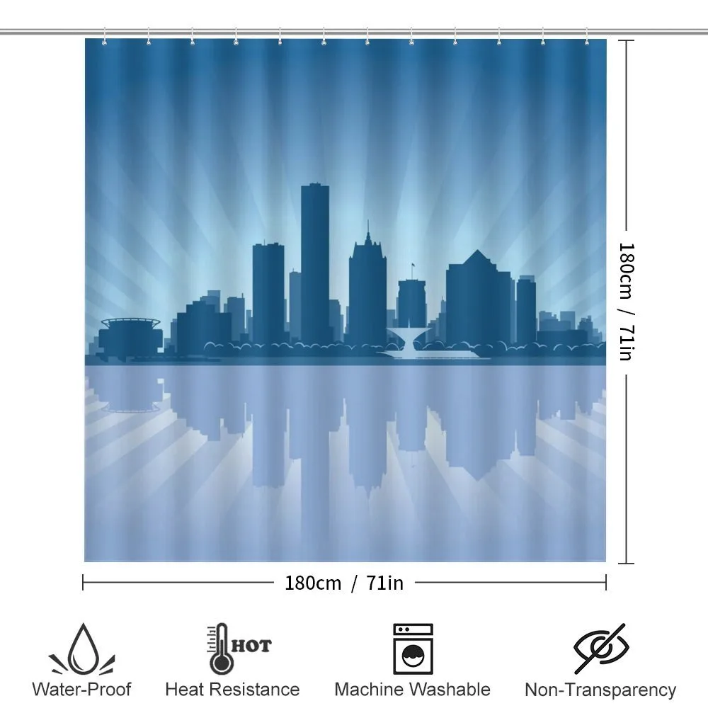 Retro Milwaukee Skyline — Detail 2