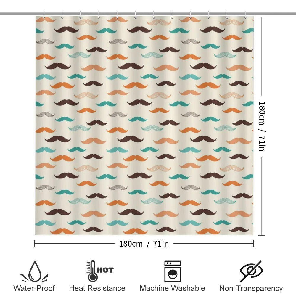 Retro Mustache Pattern — Detail 2