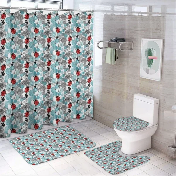 Romantic Roses Flowers on a shower curtain