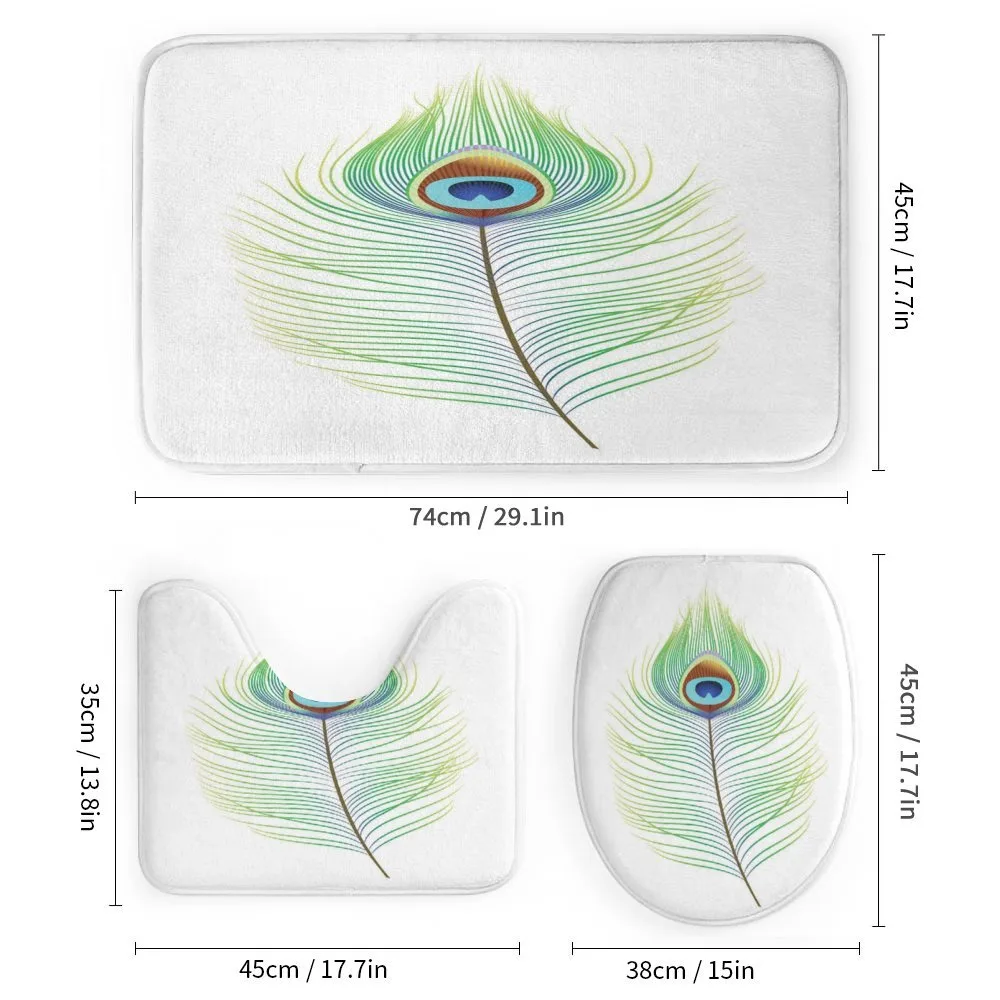 Single Retro Plume Peacock — Detail 1