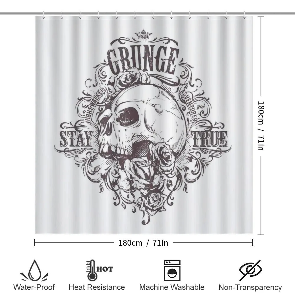 Skull Rose Grunge — Detail 2