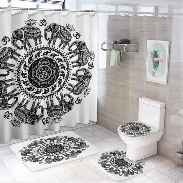 Spirit Circle on a shower curtain