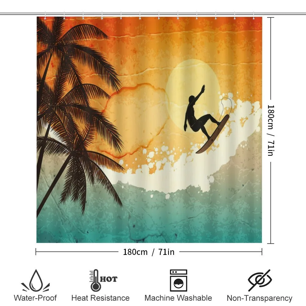 Surfer Sea Palms Sunset — Detail 2