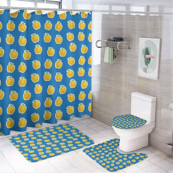 Vegetarian Food Vitamins on a shower curtain