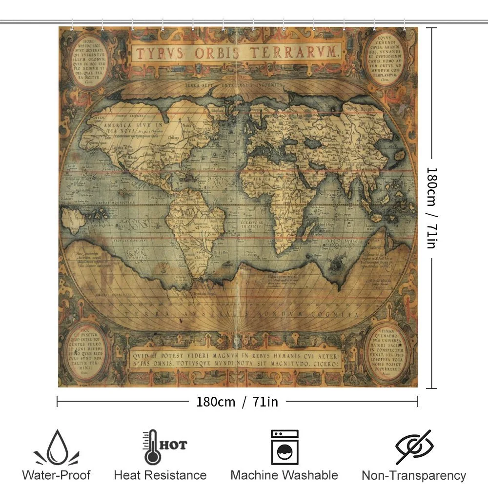 Vintage Atlas Old Chart — Detail 2