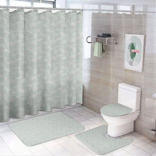 Vintage Floral Parasol on a shower curtain