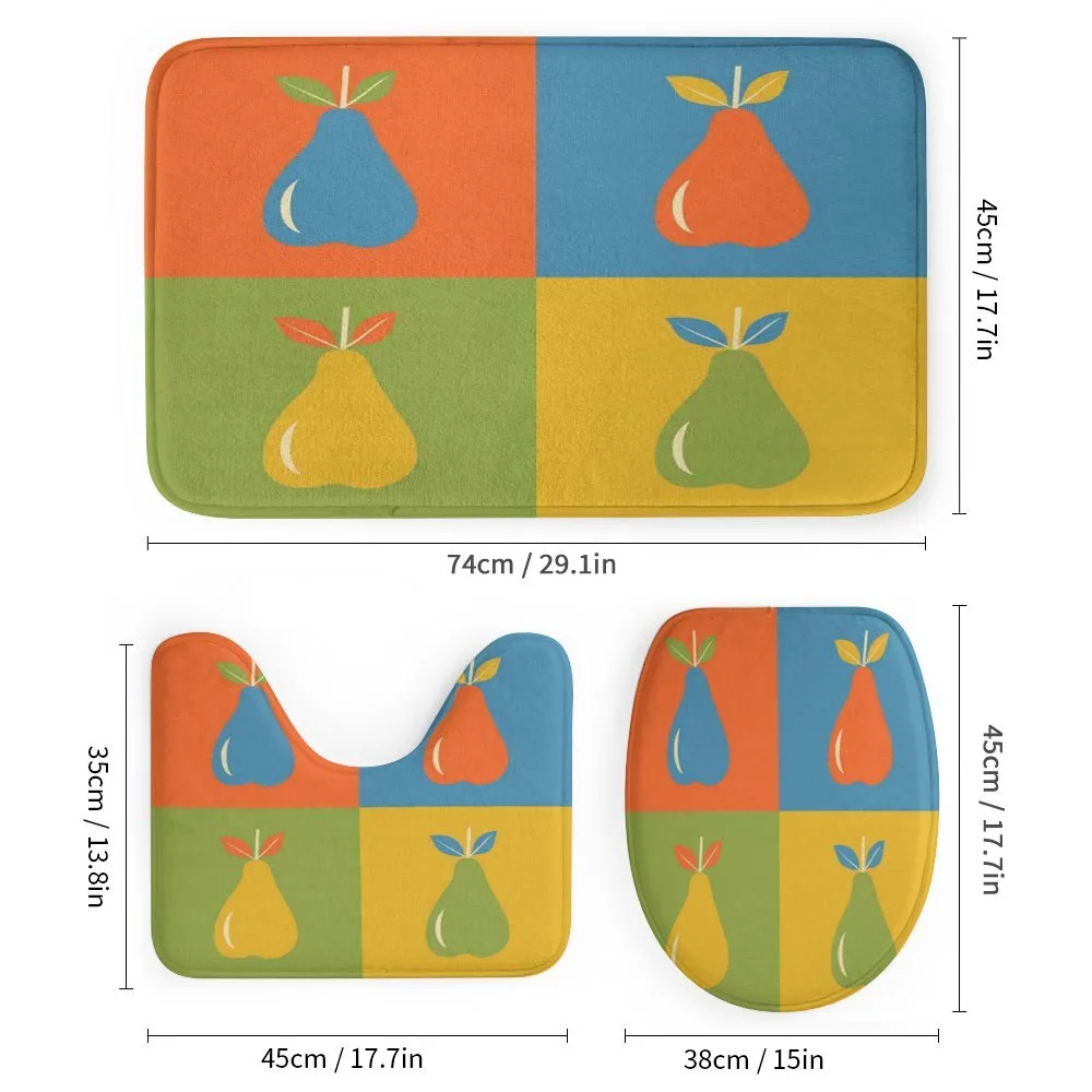 Vintage Pears in Squares — Detail 1