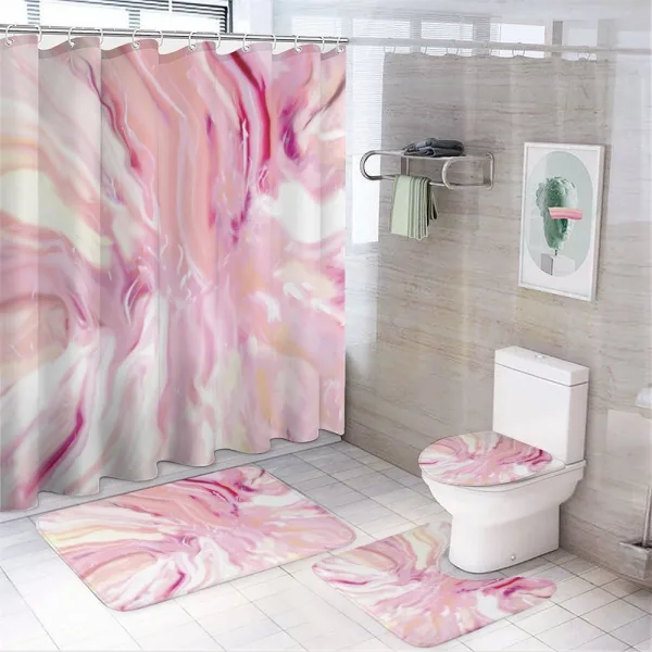 Watercolors Mixed Murky on a shower curtain
