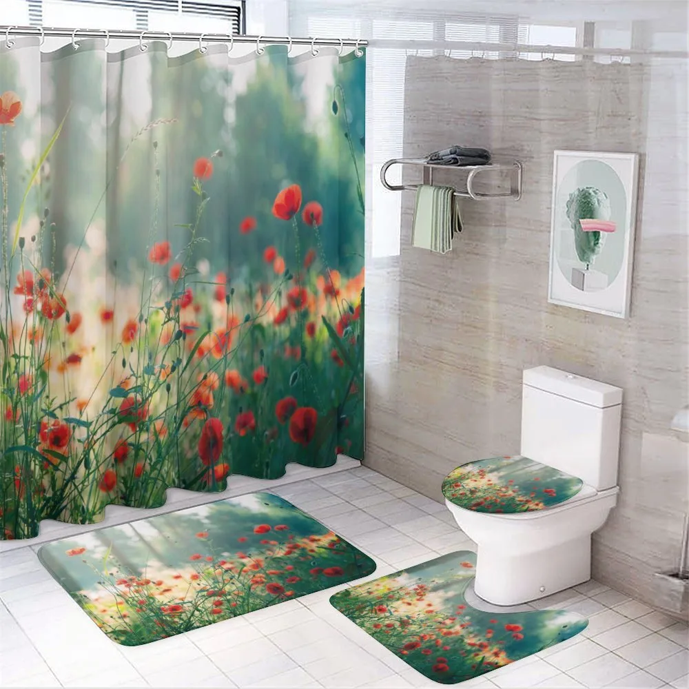 Wild Red Poppy Field — Your design