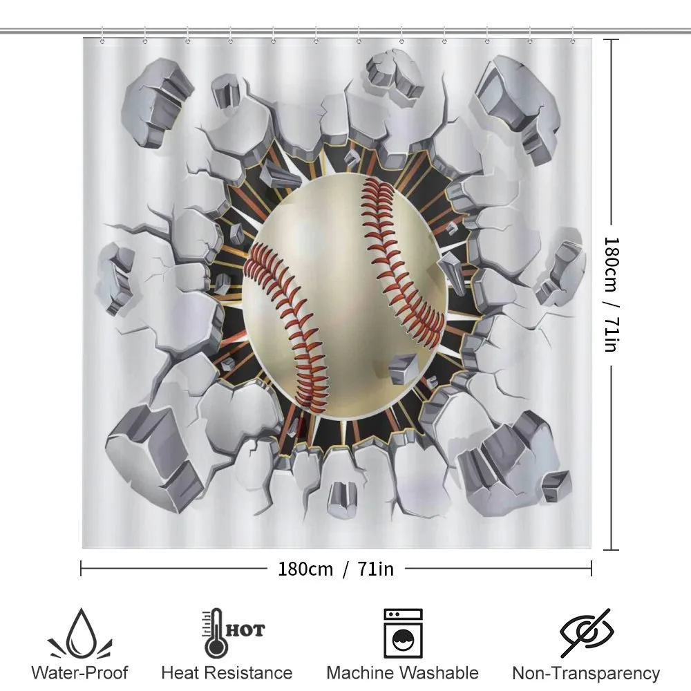 Baseball Wall Concrete — Detail 2