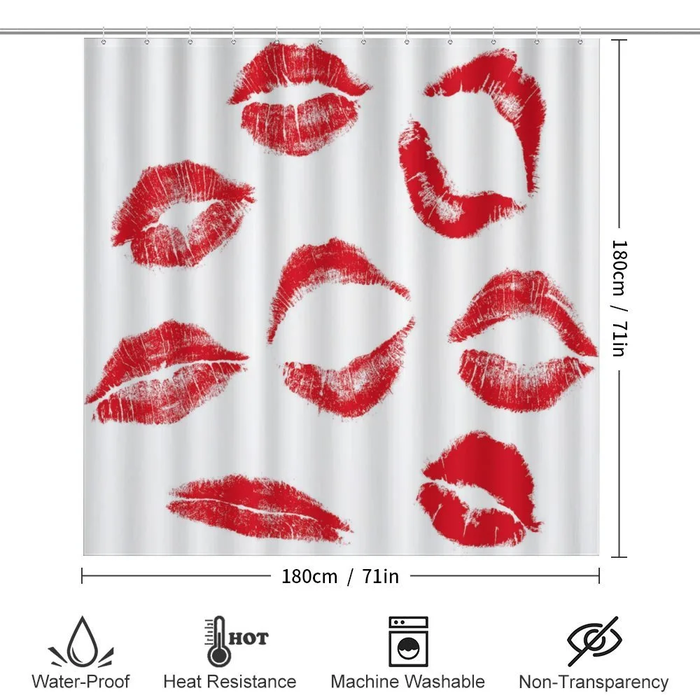 Different Red Kiss Marks — Detail 2