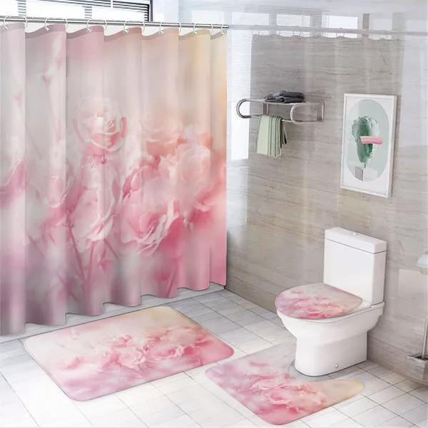Dreamy Spring Nature View on a shower curtain