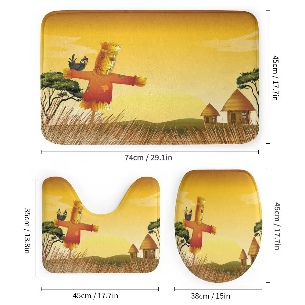 Farm Houses and Scarecrow — Detail 1