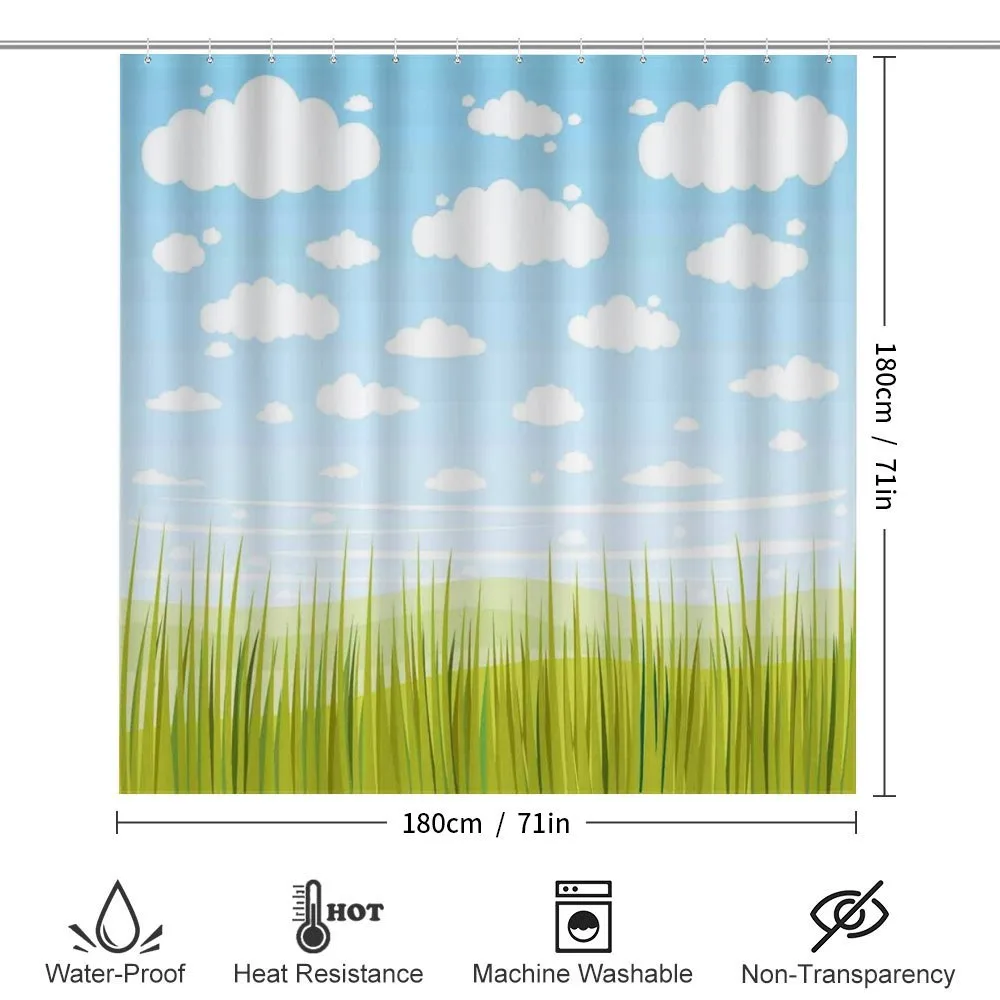 Grass and Clouds Landscape — Detail 2