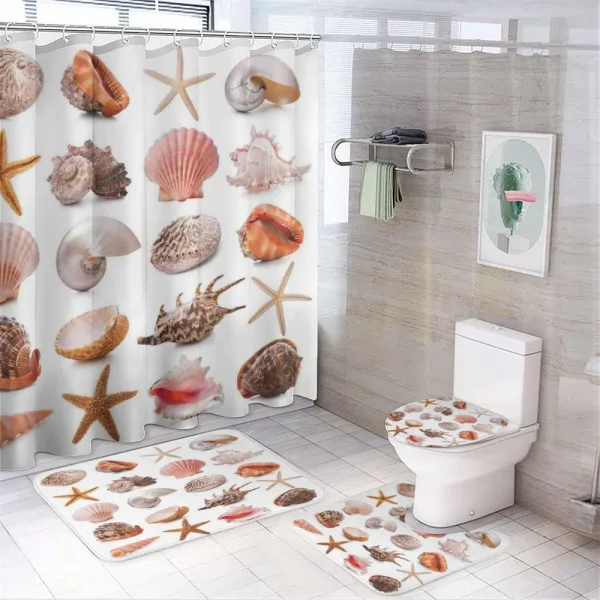 Mollusk Summer Holiday on a shower curtain