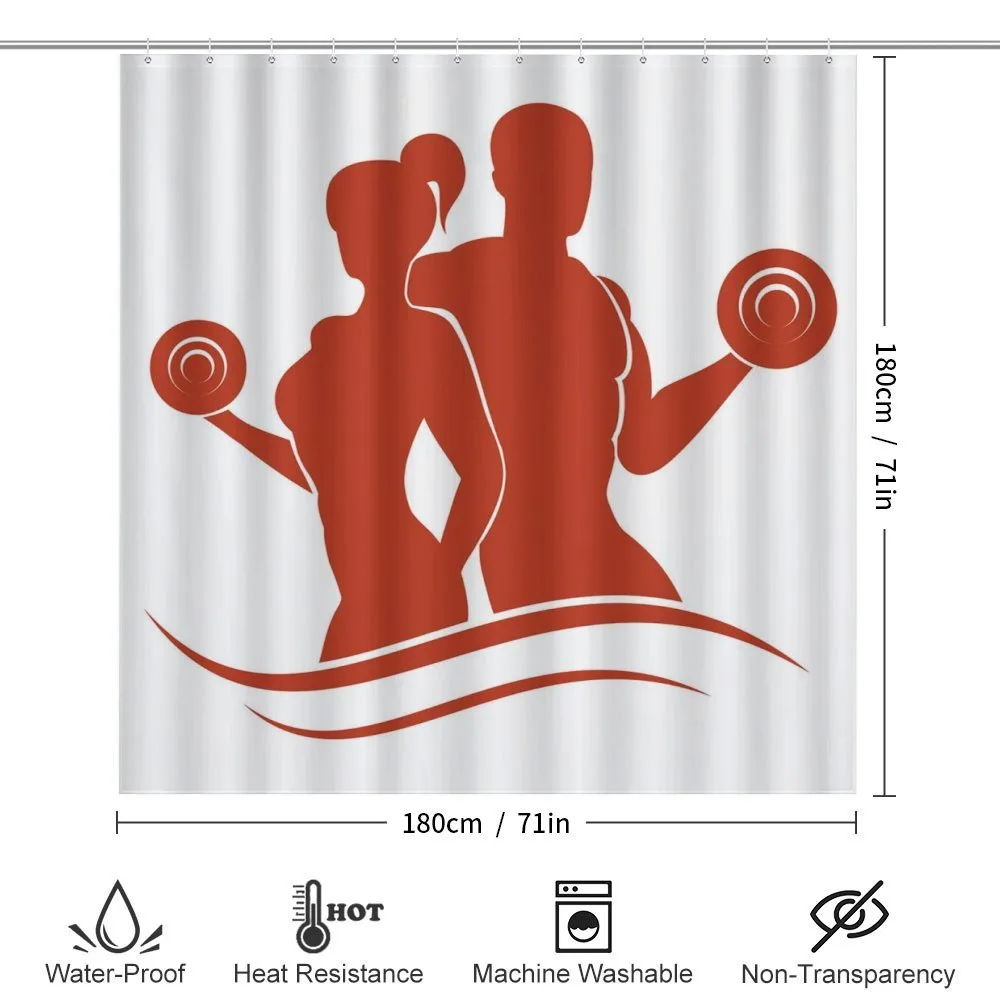 Muscled Man and Woman — Detail 2