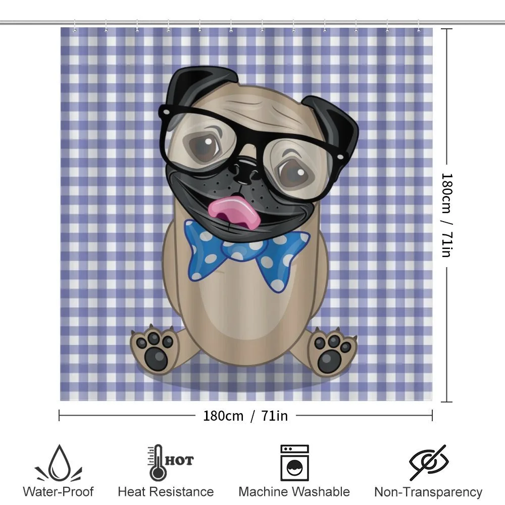 Nerdy Glasses Bow Tie Dog — Detail 2