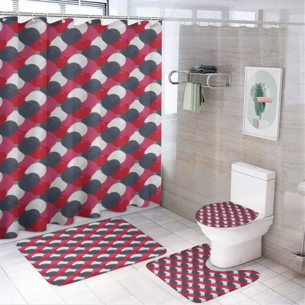 Ornate Circles Pattern on a shower curtain