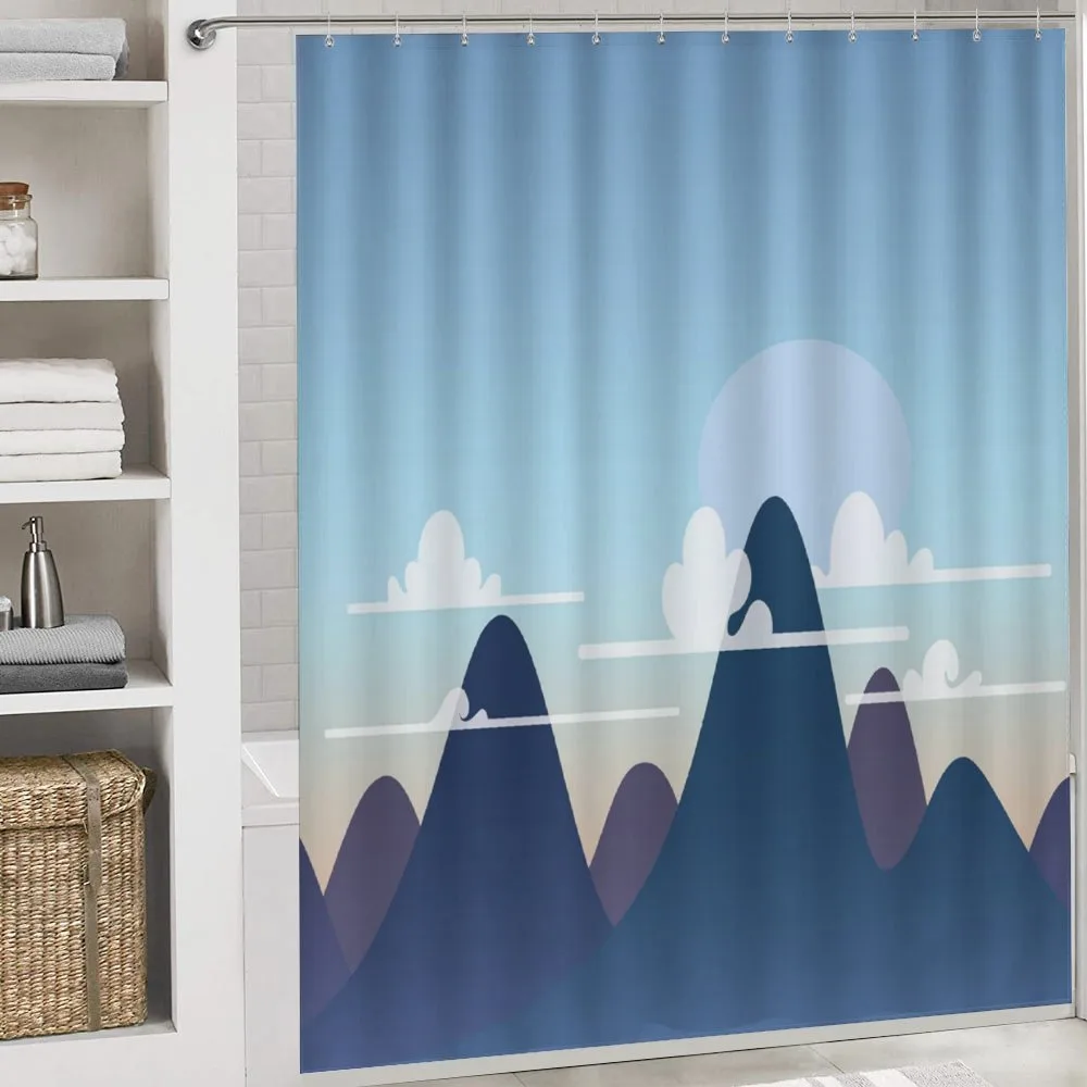 Pastel Mountains and Clouds — Detail 4