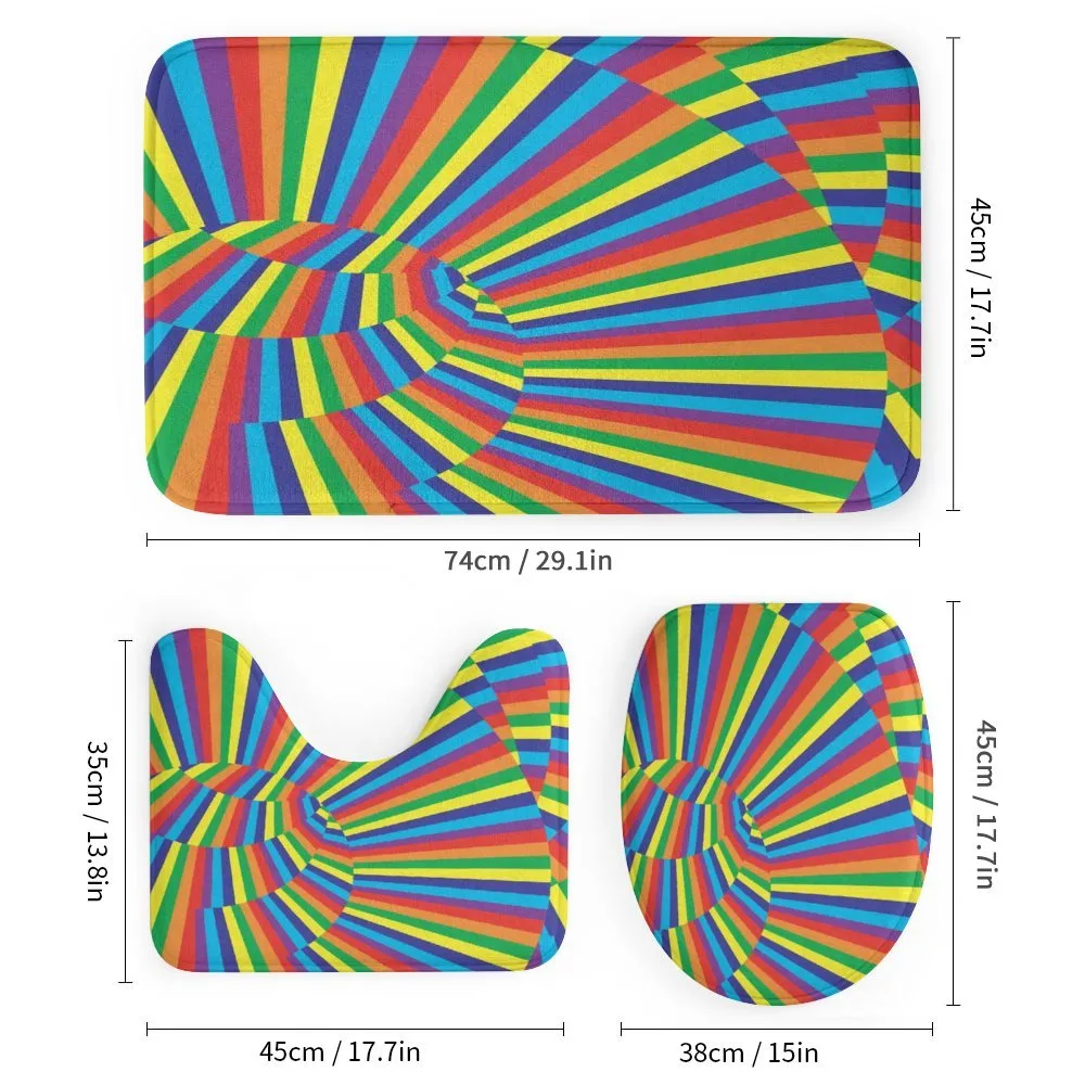 Rainbow Colored Circles — Detail 1
