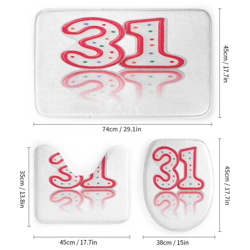 Red Number Candles — Detail 1