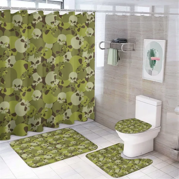 Scary Concept Design on a shower curtain
