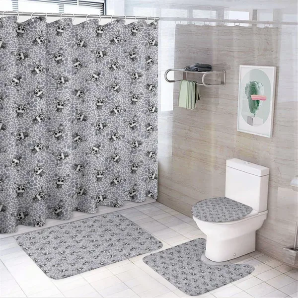 Skull Crossbones Wild on a shower curtain