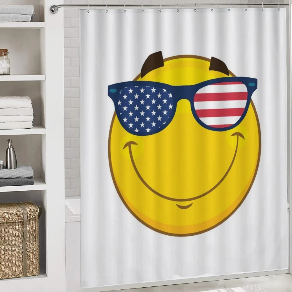 USA-Themed Emoji Sun Face — Detail 4
