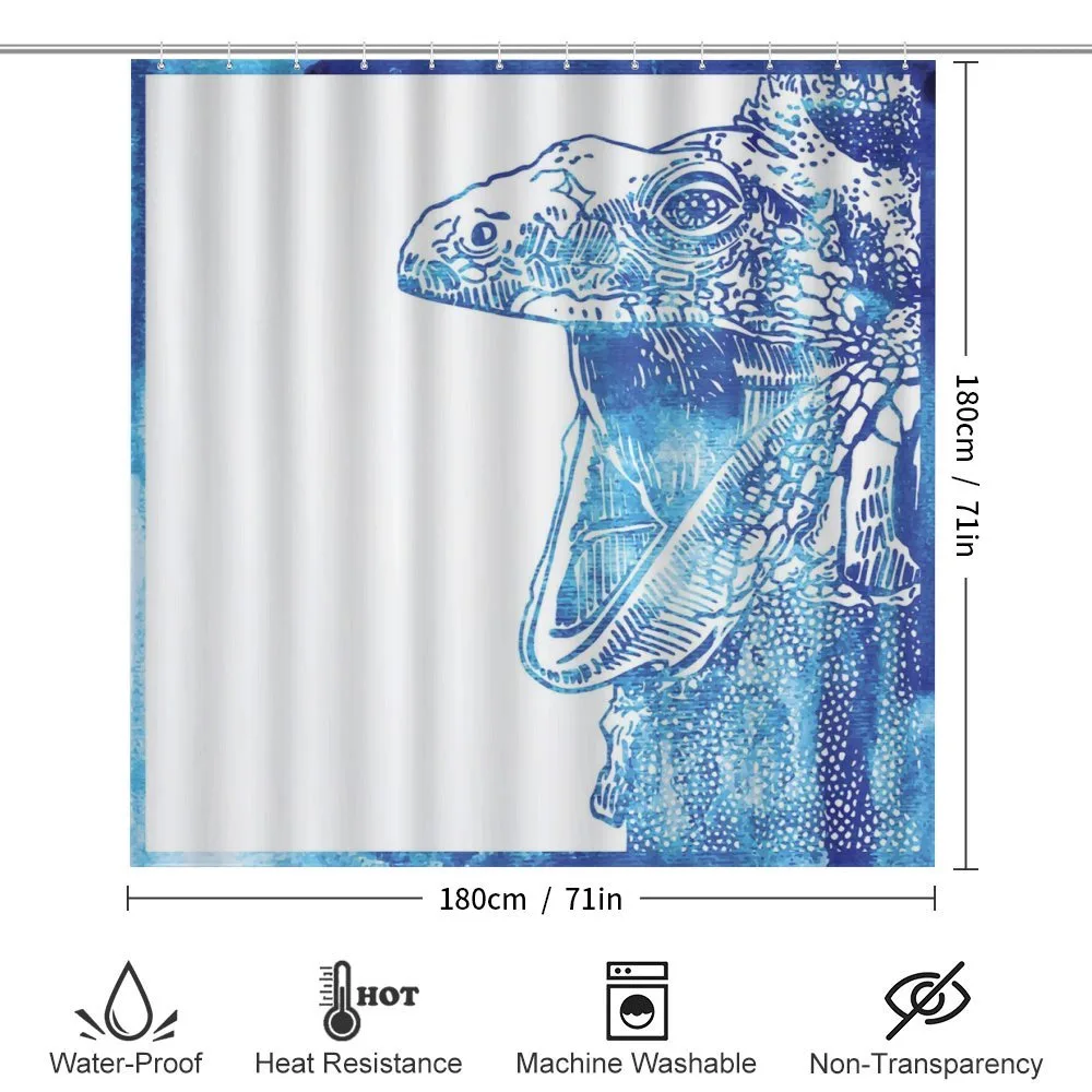 Watercolor Style Blue Animal — Detail 2