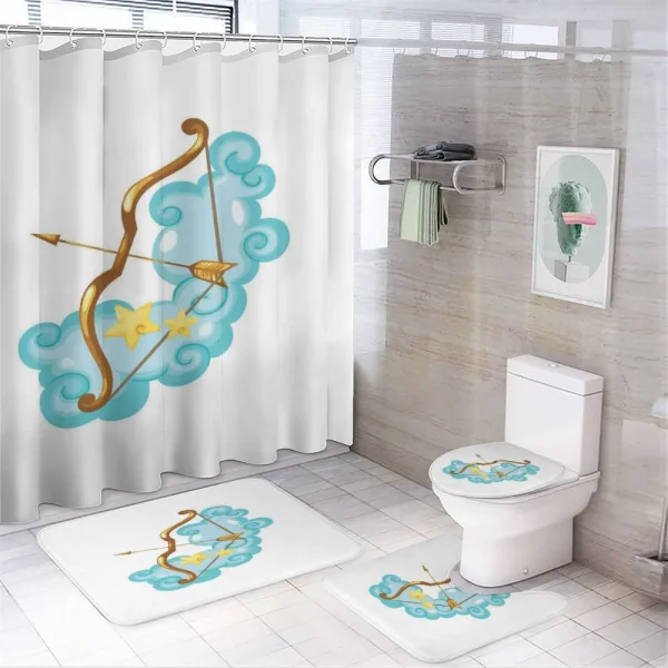 Astrology Design on a shower curtain
