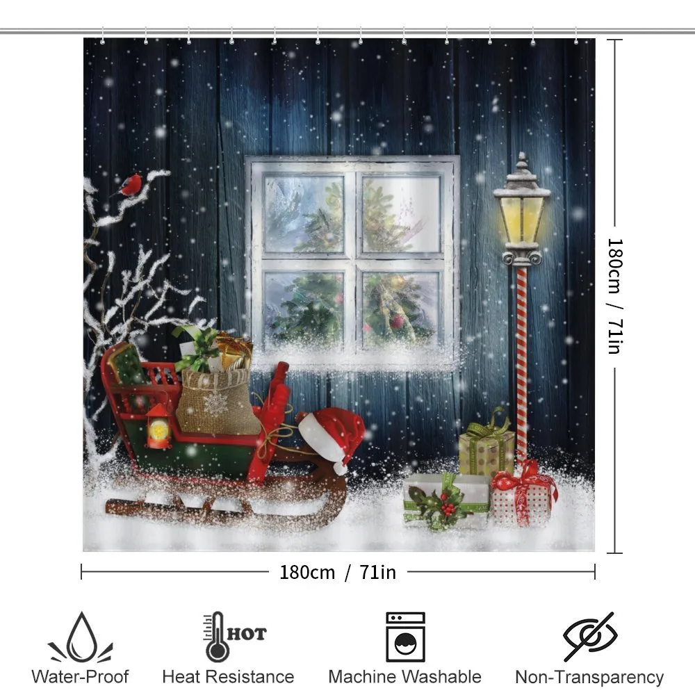 Cozy Cottage Snowy Window — Detail 2