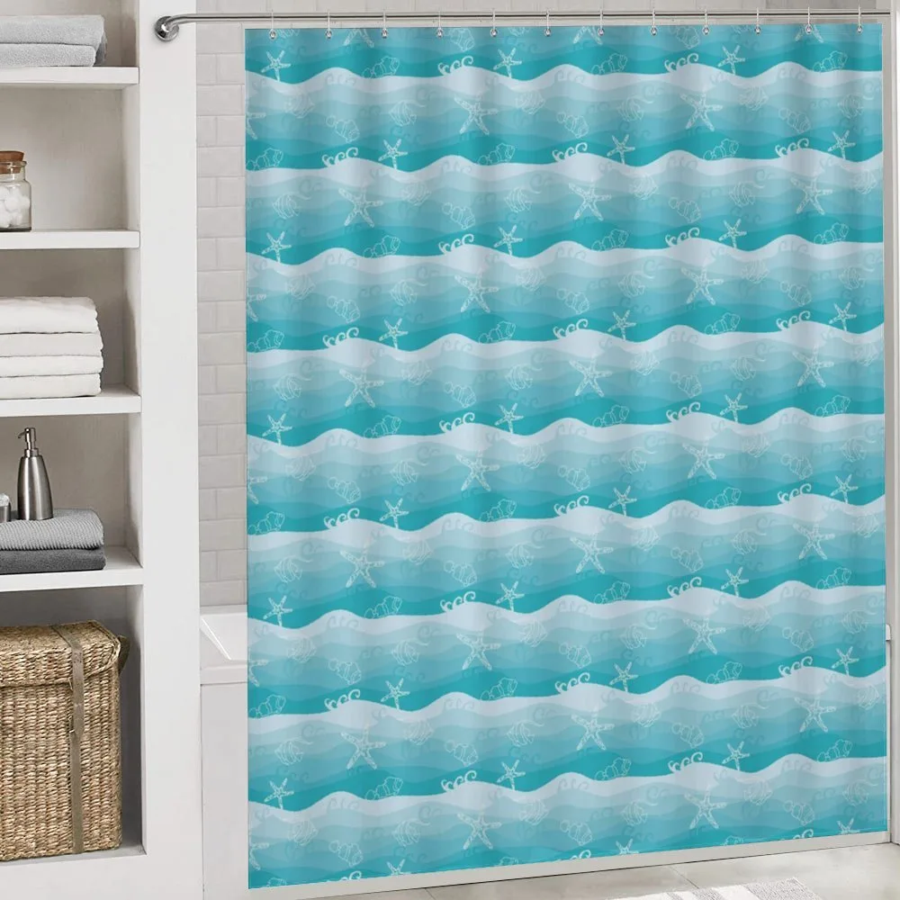 Fishes on Ombre Sea Waves — Detail 4