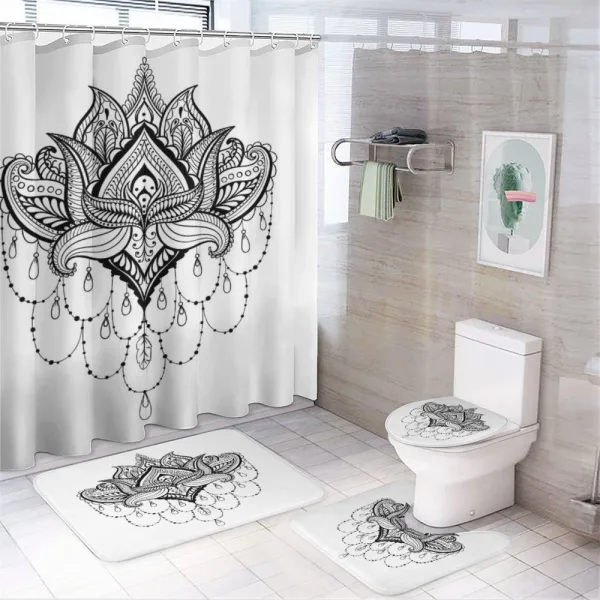 Lotus Flower Culture on a shower curtain