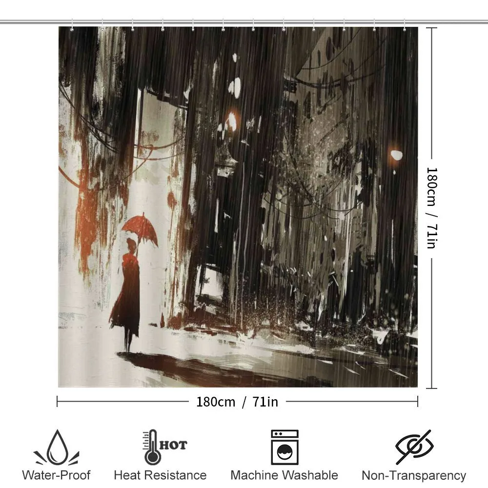 Old Superrhero in Rain — Detail 2