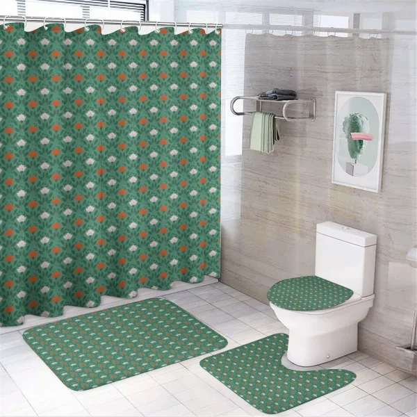 Ornate Spring Scene on a shower curtain