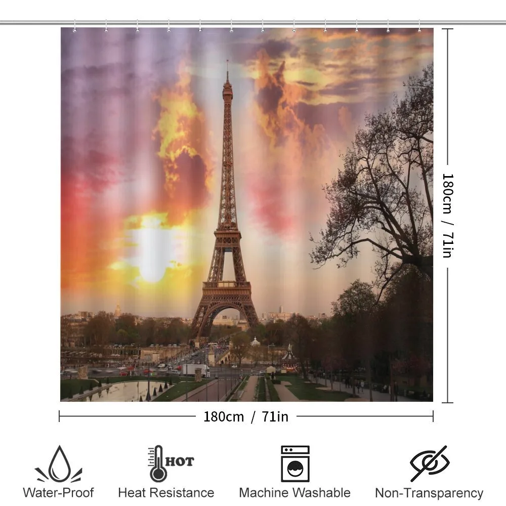 Parisian Cityscape at Sunset — Detail 2