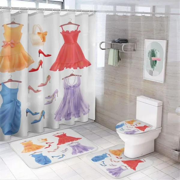 Party Attire on a shower curtain