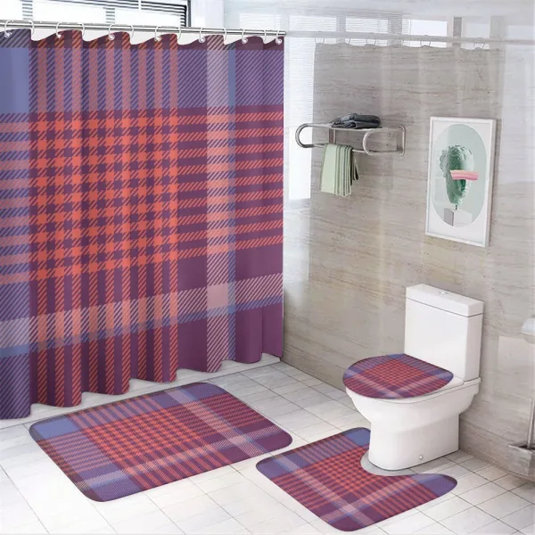 Retro British Culture on a shower curtain