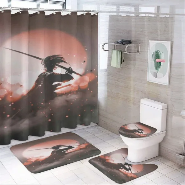 Samurai Japan on a shower curtain