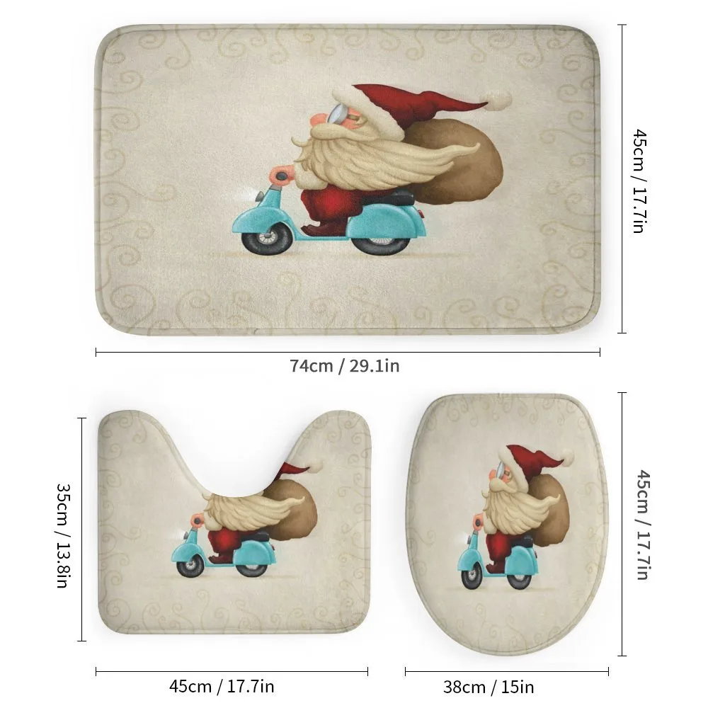 Santa on Motorcycle — Detail 1