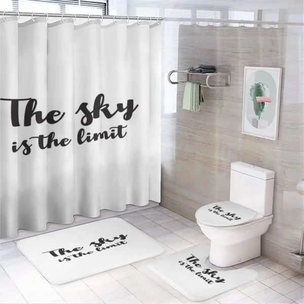 Simple Motive on a shower curtain