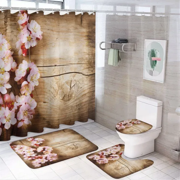 Spring Blossom Orchard on a shower curtain