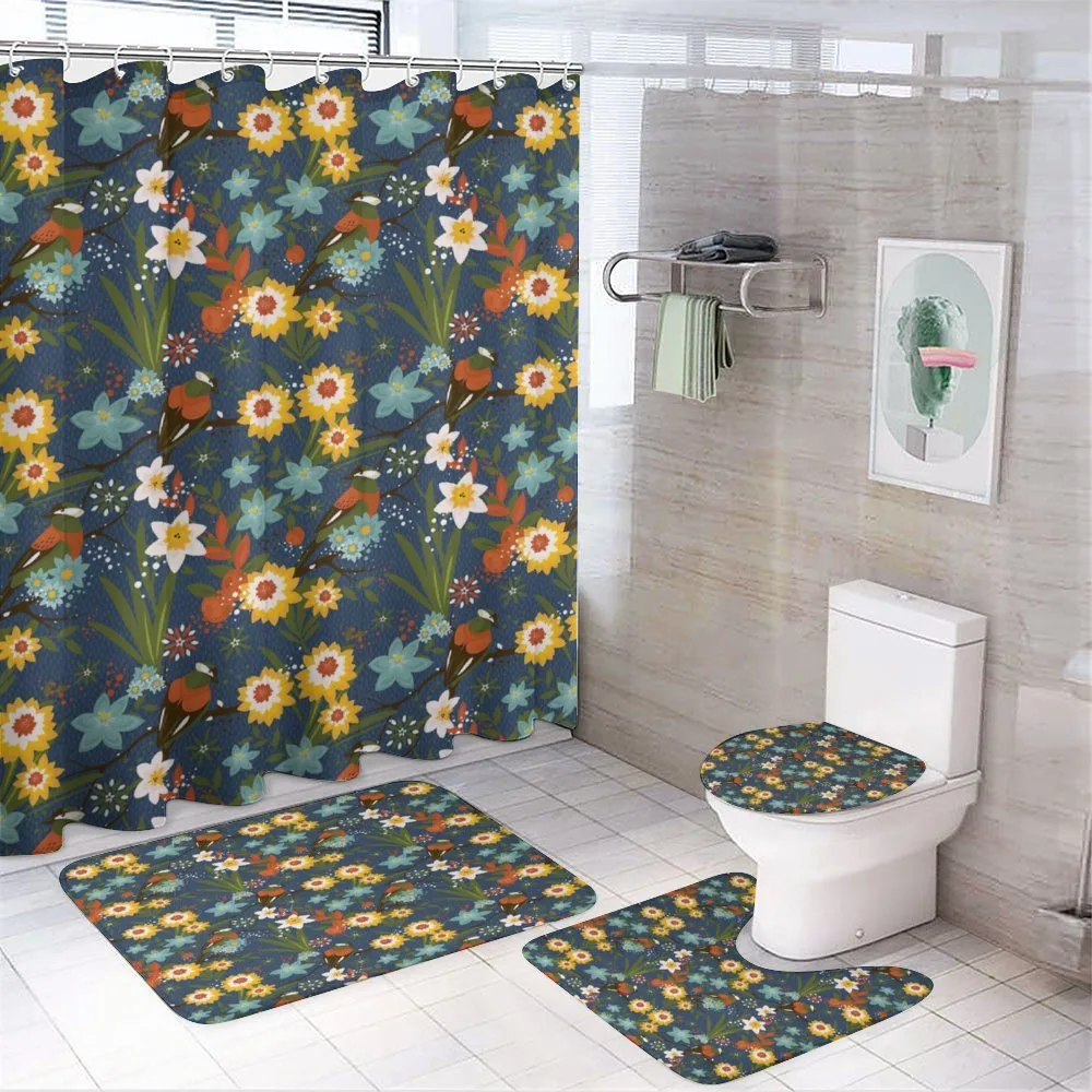 Vintage Birds Blossoms Art — Your design