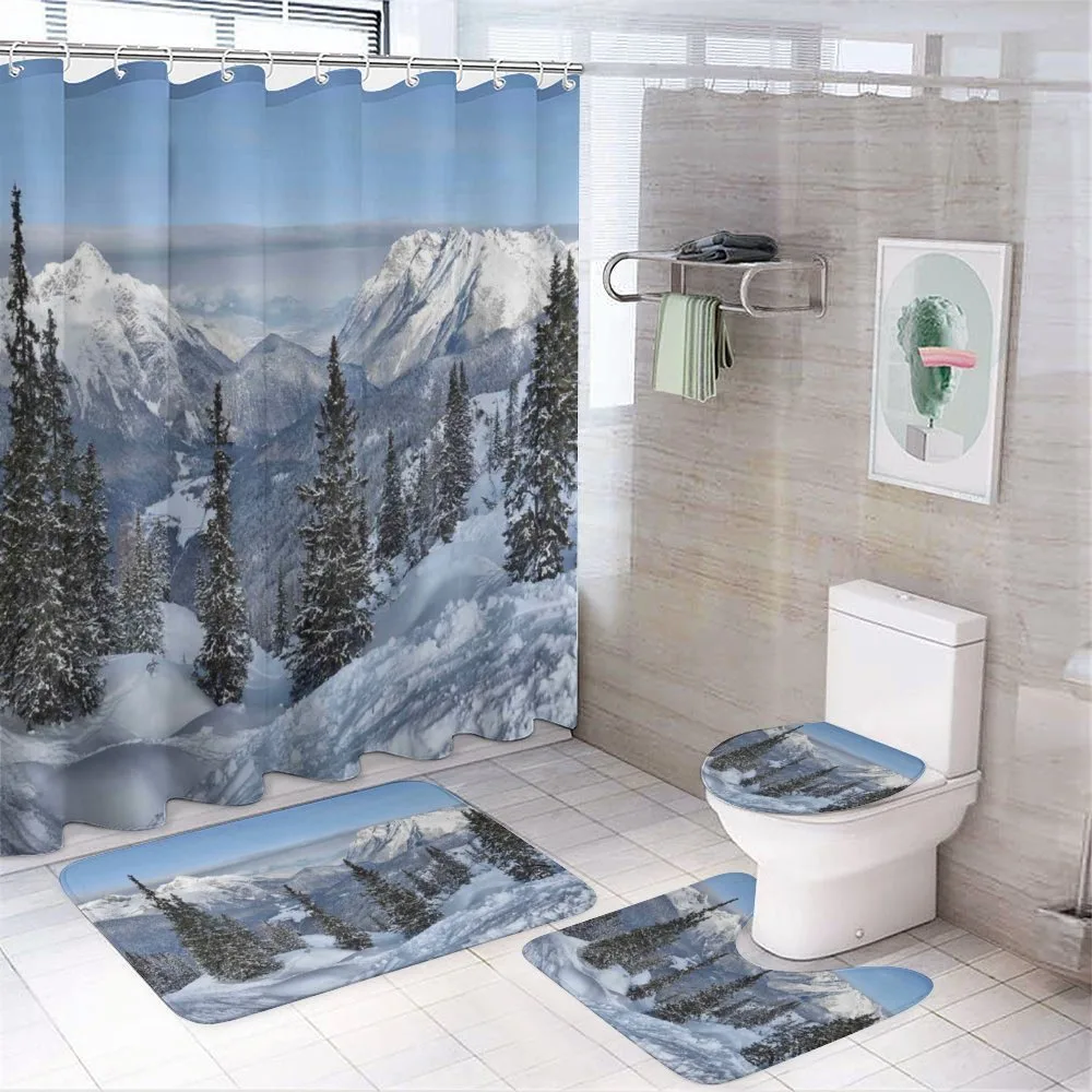 Woodland Snowy Mountain — Your design