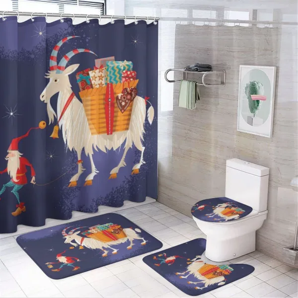 Xmas Present on a shower curtain