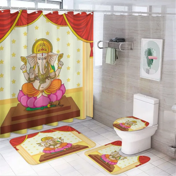 Boho Timeless Character Form on a shower curtain