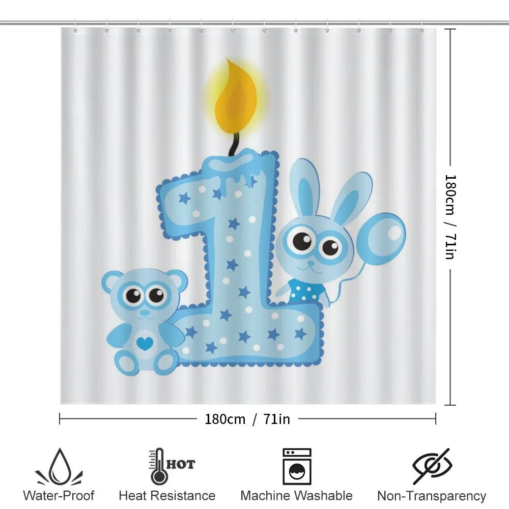 Boys Party Cake Candle — Detail 2