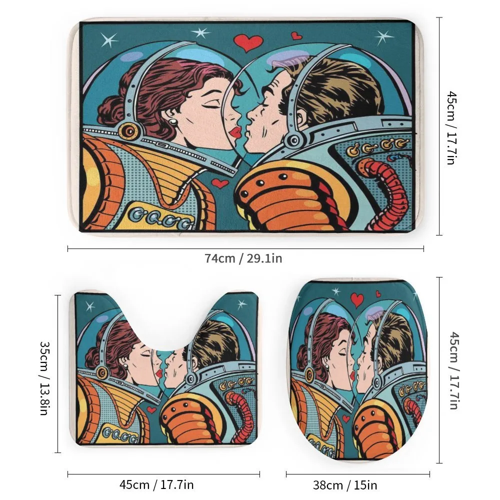 Cartoon Kiss in Space — Detail 1