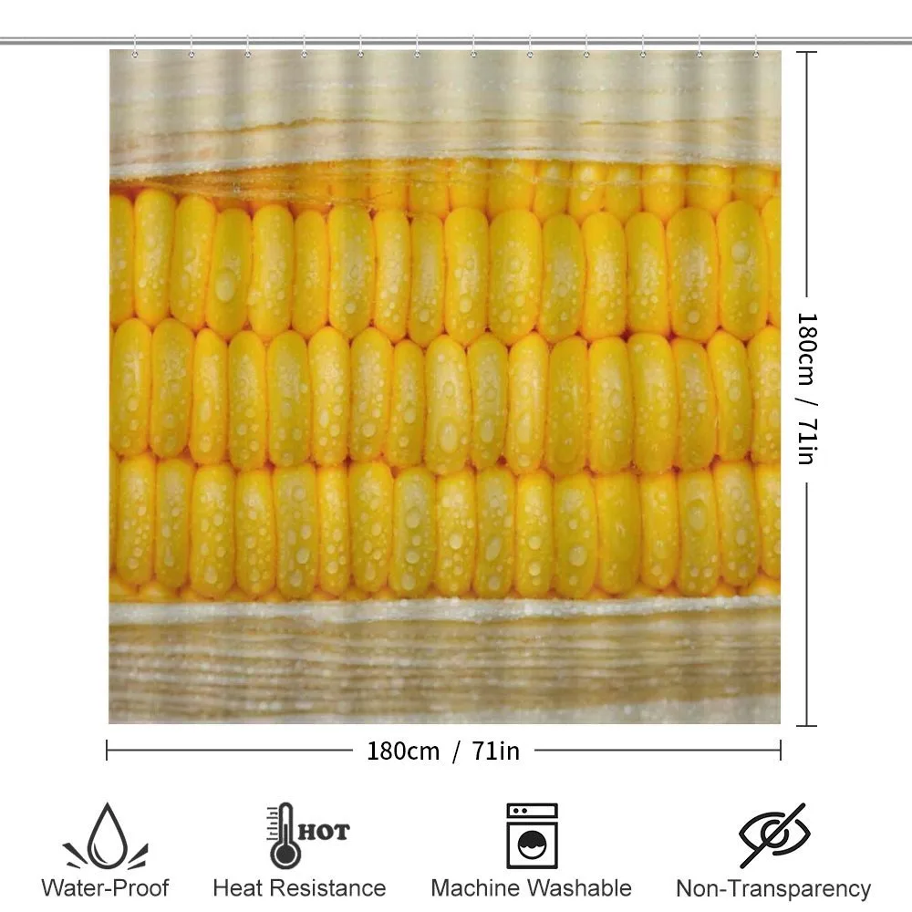 Corn Stem with Raindrops — Detail 2
