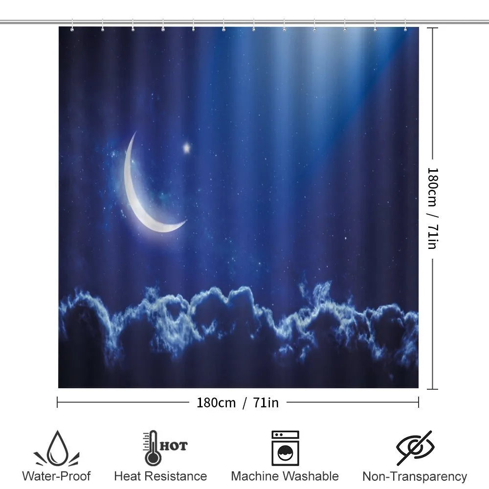 Crescent Moon and Stars — Detail 2